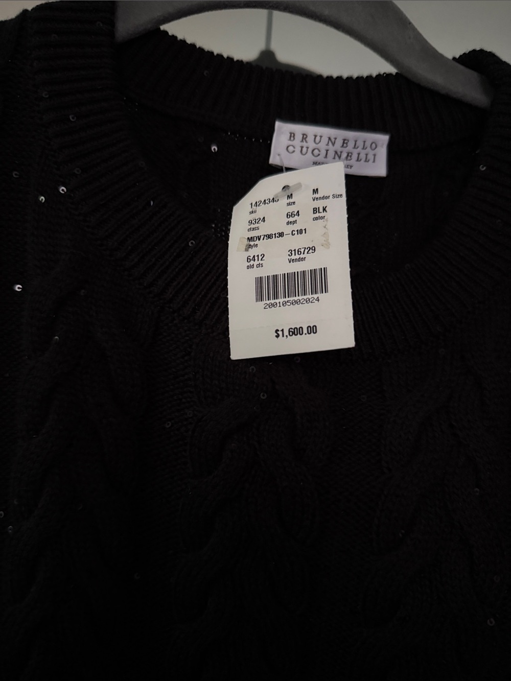 BNWT!!! Brunello Cucinelli Cotton Dazzling Double Cable Sweater Vest - Size M - Picture 11 of 11
